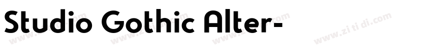 Studio Gothic Alter字体转换